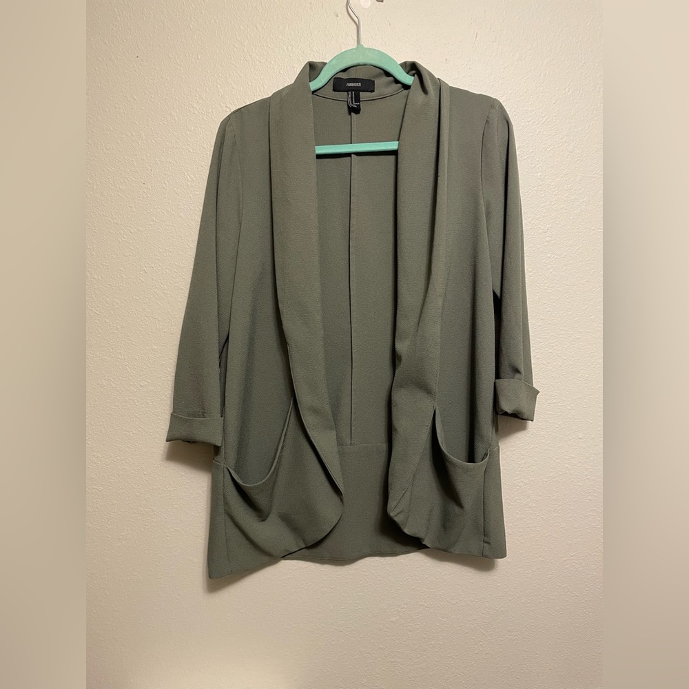 Forever 21 Army Green Blazer